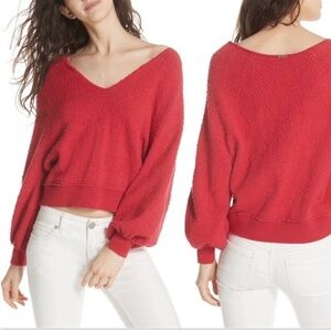 Free People Found My Friend V Neck Sweater